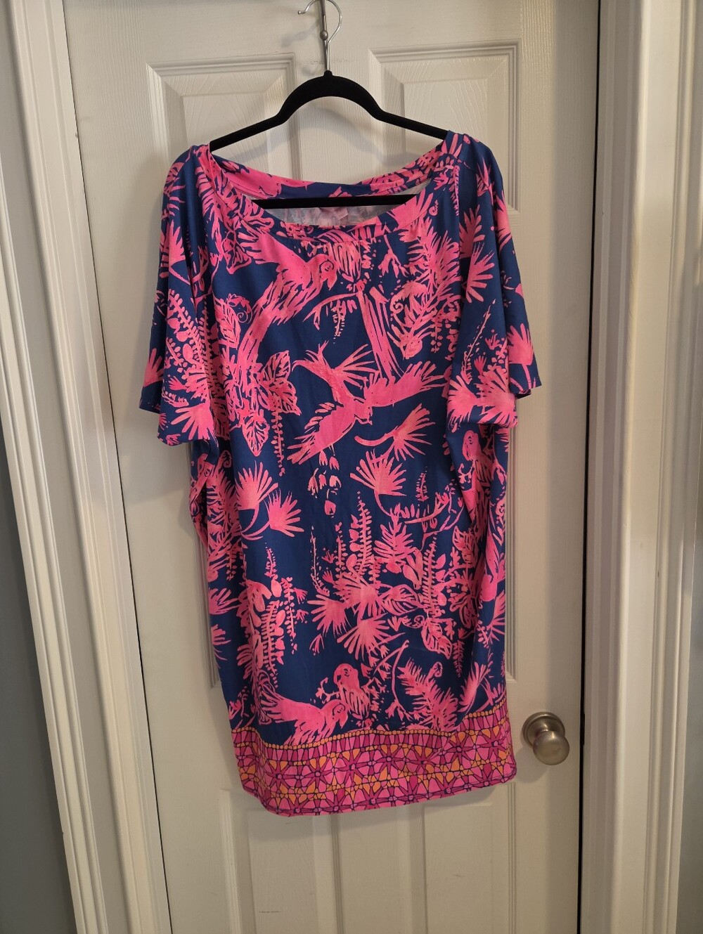 Lilly Pulitzer "Lowe" Shift Dress in Indigo Night Caw — Size XL - Picture 5 of 5